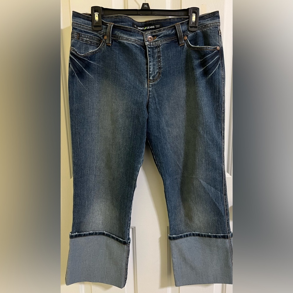 DKNY cuffed jeans size 12